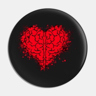 Heart Brain Pin