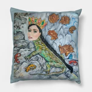 The Mistress of The Copper Mountain (oil painting) Pillow