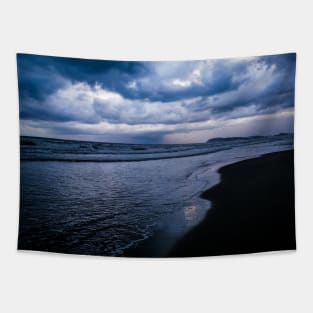 Liguria landscape photography, beach and sea Tapestry