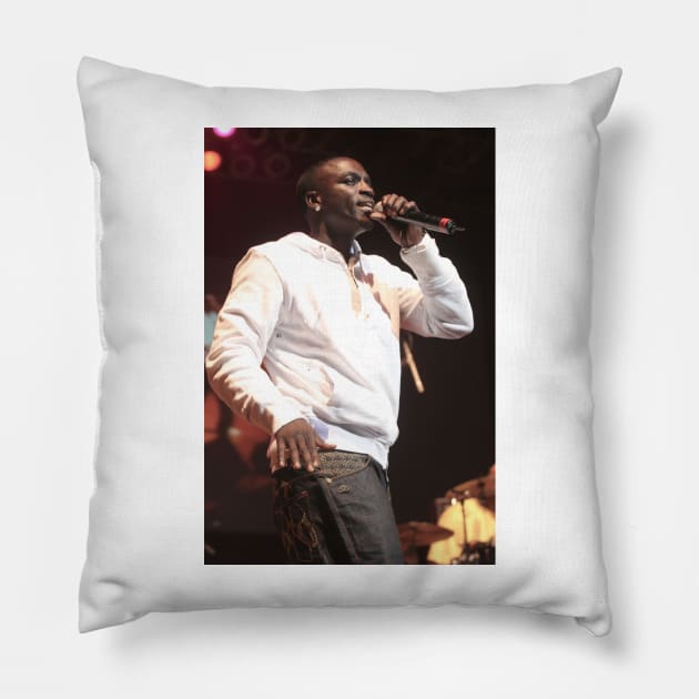 Akon Photograph Pillow by Concert Photos