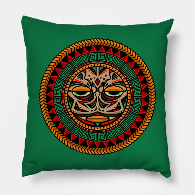 Mandala Polynesian Pillow by Mako Design 