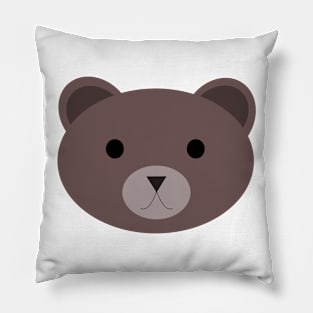 Cute bear face. Pillow