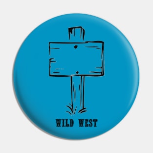 Western Era - Wild West Wooden Cross Pin