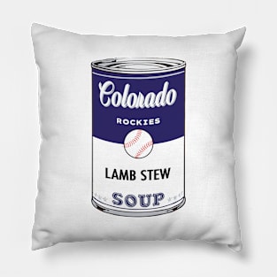 Colorado Rockies Soup Can Pillow