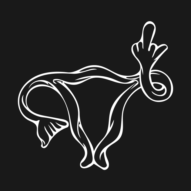 Uterus giving the Middle Finger by bubbsnugg