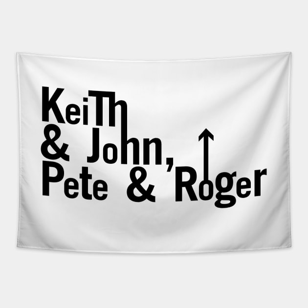 Keith & John, Pete & Roger Tapestry by DAFTFISH