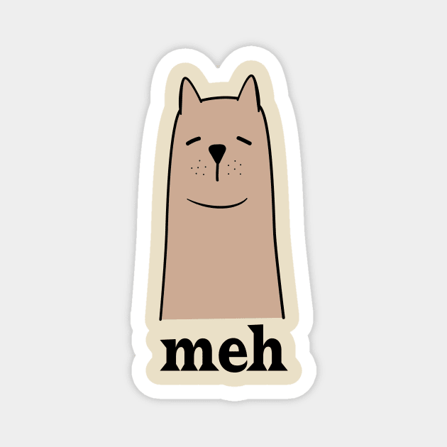 Meh Dog Lack Of Interest Magnet by The WYLD Tribe