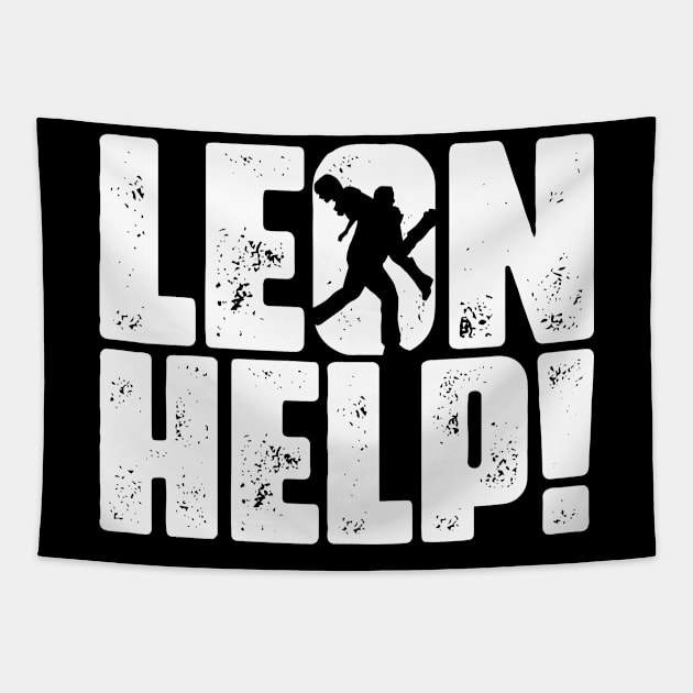 Leon Help! Tapestry by demonigote