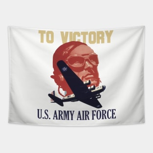To Victory - US Army Air Force | World War 2 Propaganda Tapestry