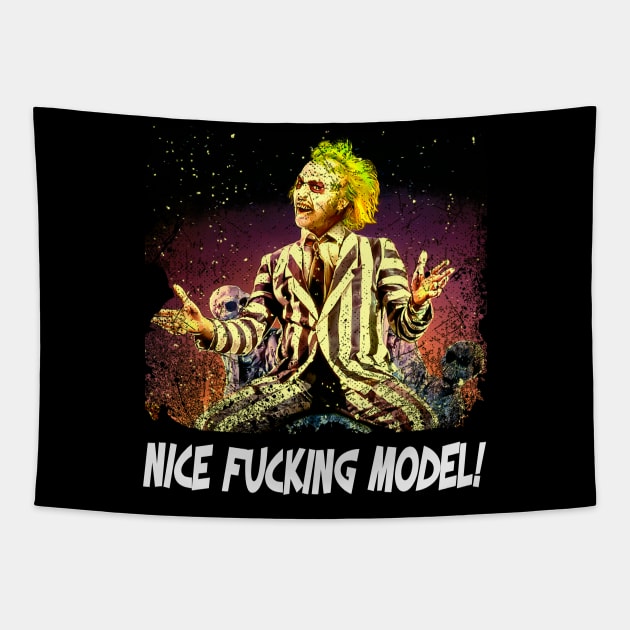 Classic Photo Nice F'cking Model Quotes Tapestry by Black Demon Bear