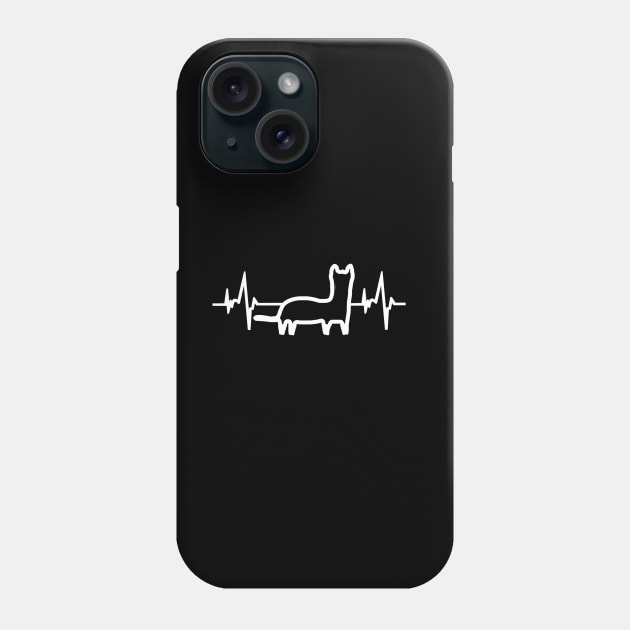 EGK heartbeat ermine motif animal gift Phone Case by FindYourFavouriteDesign