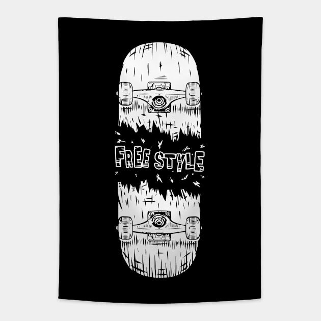 skate free style Tapestry by walterorlandi