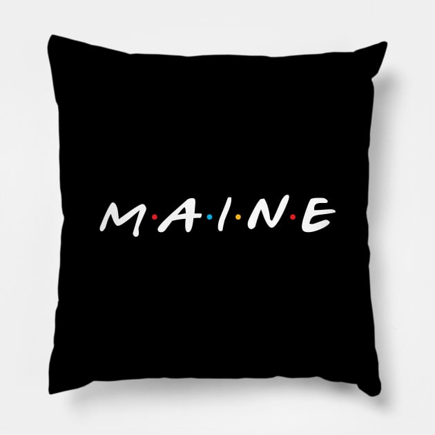 Maine Friends Pillow by kani