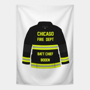 CHICAGO FIRE - BATTALION CHIEF BODEN - TURN OUT COAT Tapestry