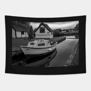 Boat and boat house on the River Bure, Coltishall Tapestry