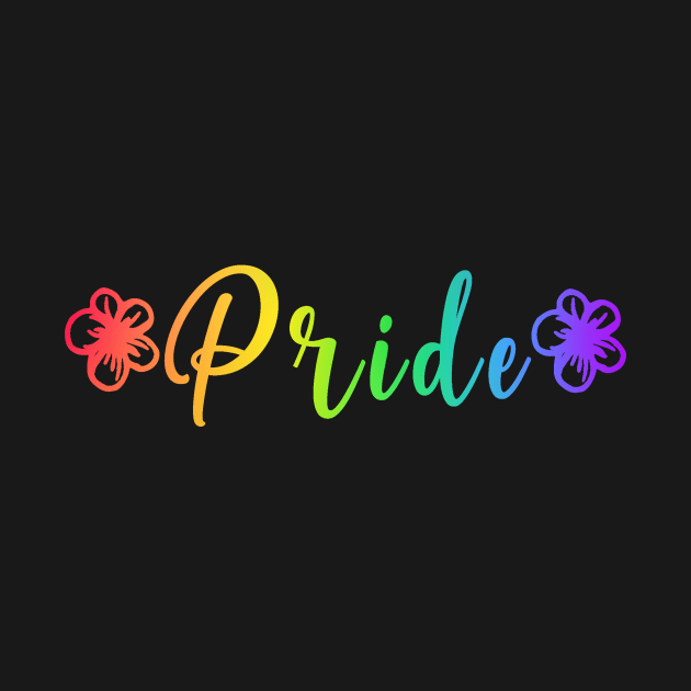 Gay Pride Rainbow Floral by mynaito