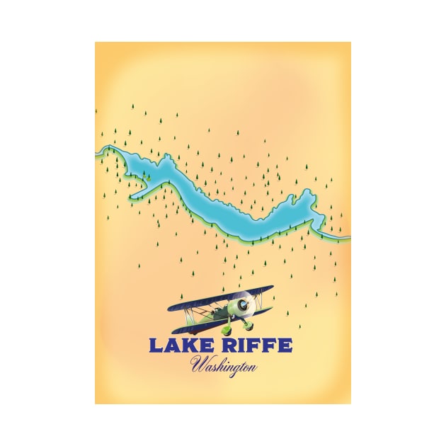 Riffe Lake Washington map by nickemporium1