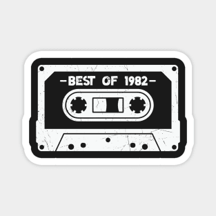 Best of 1982 Retro Cassette Tape 1982 Birthday Magnet