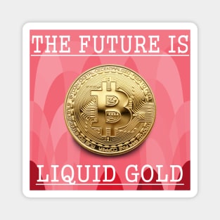 Bitcoin Gold Cryptocurrency Digital Assets Magnet