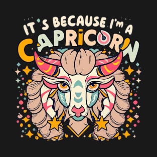 Capricorn's Horoscope Magic: Zodiac Wit and Wisdom T-Shirt