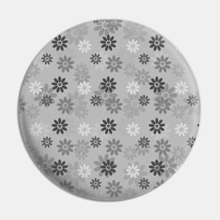 Grey flower pattern design Pin