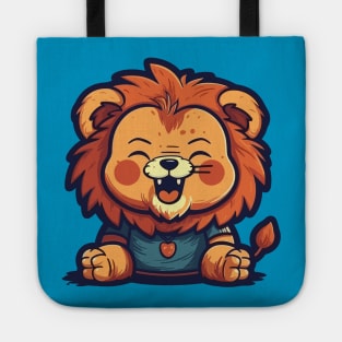 Baby lion laught Tote