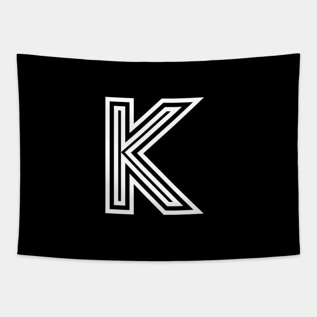 Letter K Tapestry by RaymondWareNYC