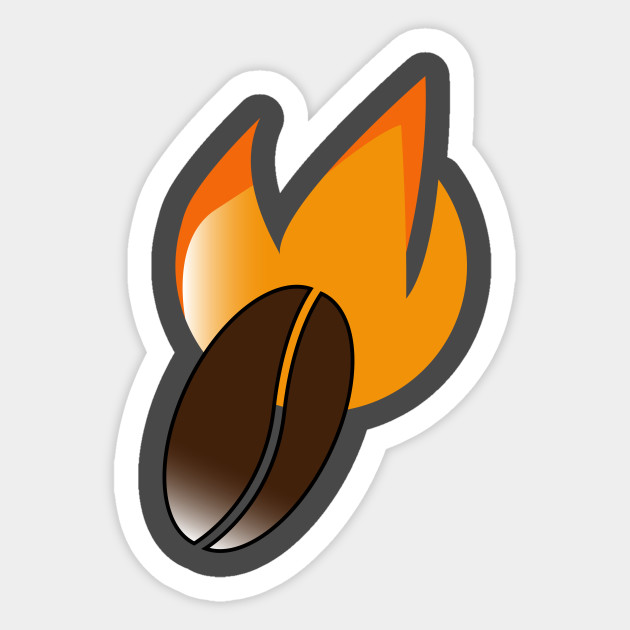 Coffee Bean Logo Coffee Beans Sticker Teepublic