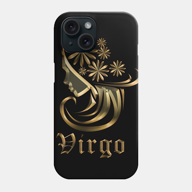 virgo zodiac gold edition Phone Case by INDONESIA68