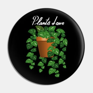 Plants Love - Marble Pothos Pin