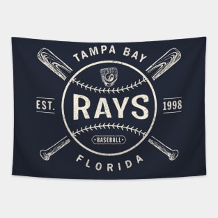 Vintage Tampa Bay Rays1 by Buck Tee Originals Tapestry