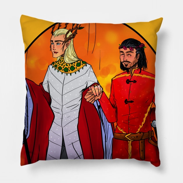 Kings of Mirkwood Pillow by BlackPaws