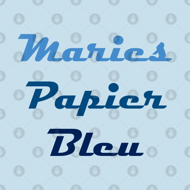 Maries Papier Bleu Text Logo by Maries Papier Bleu