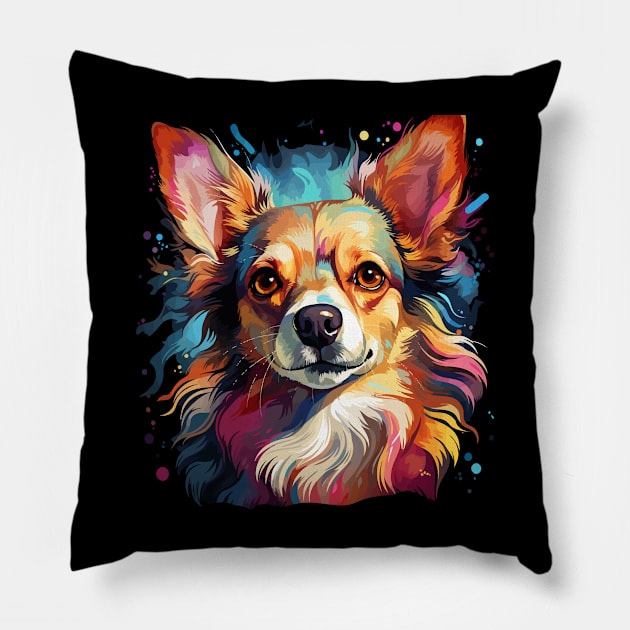 Chihuahua Rainbow Pillow by JH Mart