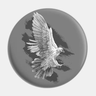 The Graphite Eagle Pin