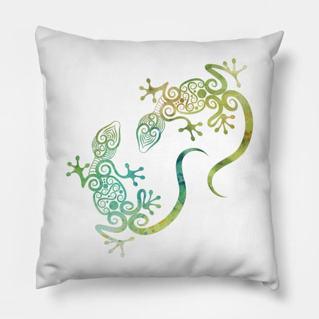 Lizard Pillow by erzebeth