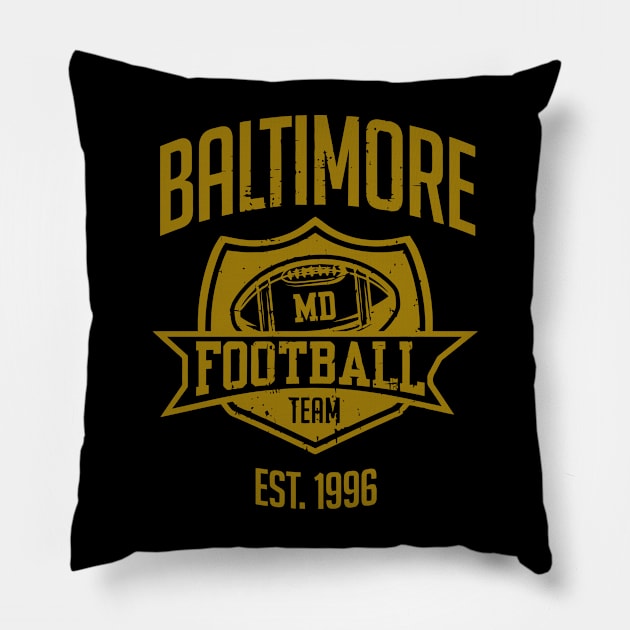 Baltimore Football Team Pillow by naesha stores