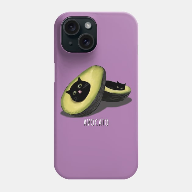 Avocato Phone Case by SteelWoolBunny