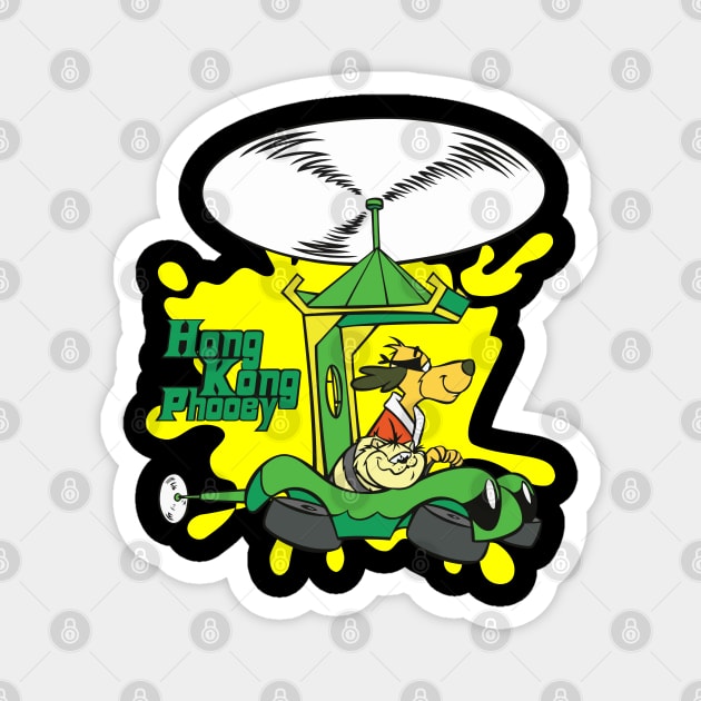 Hong Kong Phooey The Phooeymobile Helicopter Magnet by joeysartworld