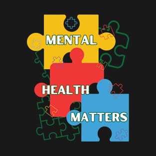 Mental Health Matters Colourful Puzzles T-Shirt