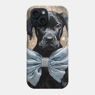 Black Great Dane Phone Case