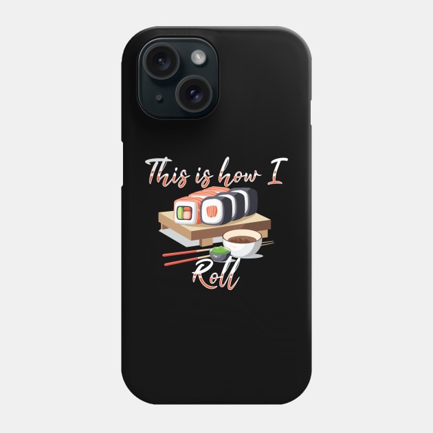 Sushi Roll yummy Wasabi Phone Case by BEEtheTEE