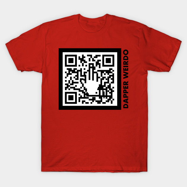 Dapper QR-Code - Middle Finger - T-Shirt | TeePublic