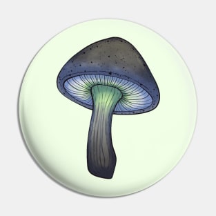 Agender Pride Mushroom Pin