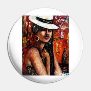 Miss fedora Pin