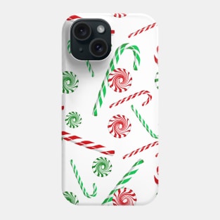 Peppermint dream on white Phone Case