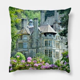 Rhododendrons in bloom near Cragside House - Northumberland, UK Pillow