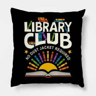 Library Club No Dust Jacket Pillow