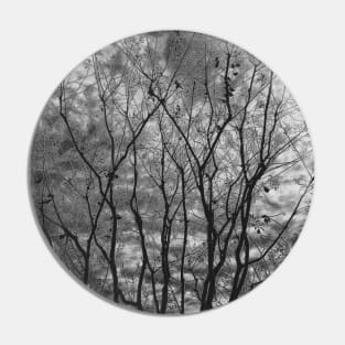 Trees Noir Pin