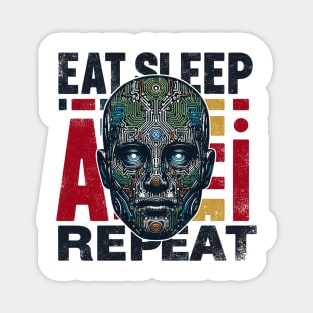 Eat Sleep Ai Repeat Magnet